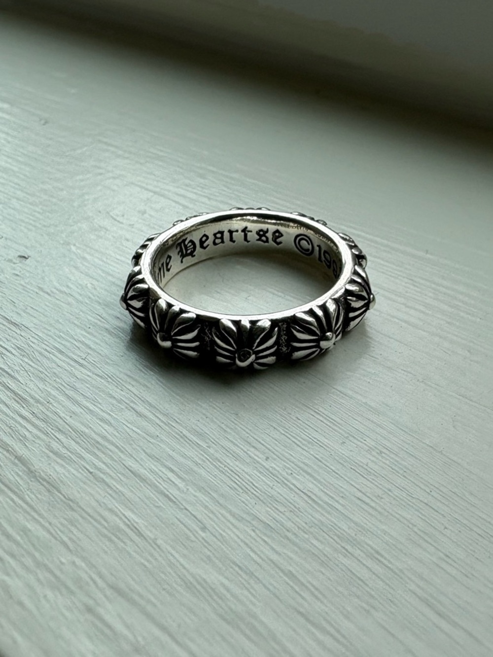 Vintage Silver Tone Ring - Y2K / Edgy Unisex Style